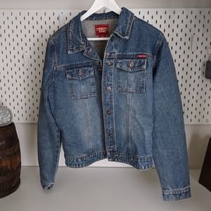 GUESS womens denim jean jacket SZ L